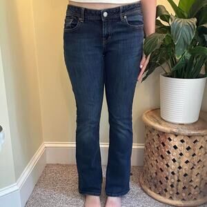 Vintage aeropostale dark wash low rise Chelsea boot jeans size 10 Y2K